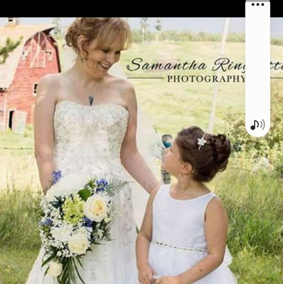 Strapless wedding gowm - Picture 3 of 3